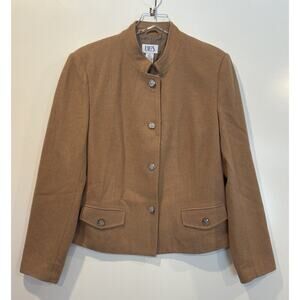 BFA Classics‎ Beige Wool Blazer Suit Jacket Career Womens Size 24 (SU)